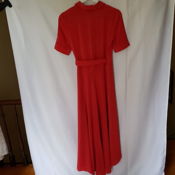 Equipment Red Silk Wrap Dress - Picture 4 of 5